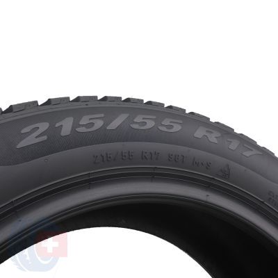 4. 1 x PIRELLI  215/55 R17 98T WINTER Cinturato TM Zima 8mm 
