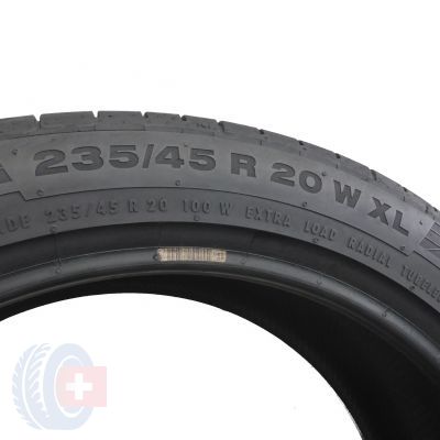 5. 2 x CONTINENTAL 235/45 R20 100W XL ContiSportContact 5 SUV Lato 2014 6,8mm