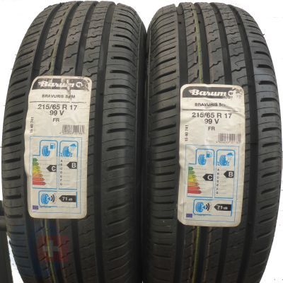 4. 4 x BARUM 215/65 R17 99V Bravuris 5HM Lato 2019 JAK NOWE NIEUŻYWANE 