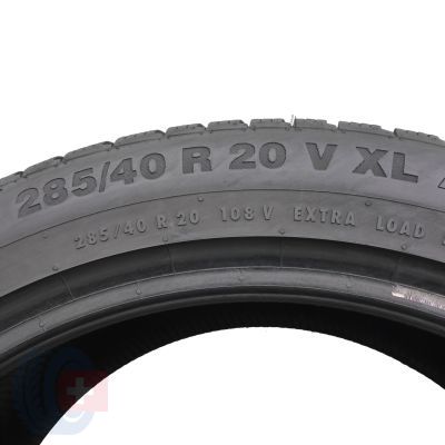 4. Opony 285/40 R20 2x CONTINENTAL 108V XL WinterContact TS850P SUV Zimowe 2021 8,2-8,5mm
