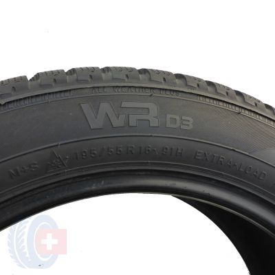 5. 2 x NOKIAN 195/55 R16 91H XL WR D3 Zima 8.5mm
