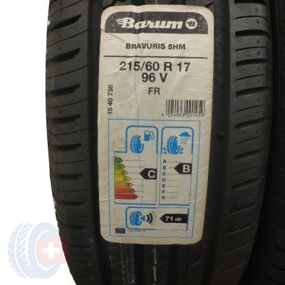 2. 4 x BARUM 215/60 R17 96V Bravuris 5 HM Lato 2019 Jak Nowe Niueżywane 