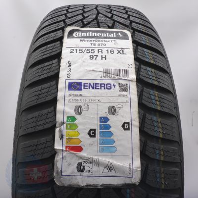 Opona 215/55 R16 1x CONTINENTAL 97H XL WinterContact TS 870 Zimowa 2022 