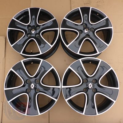 4 x Alufelgi 16 RENAULT 4x100 6,5J Et44 Oryginalne Clio Lodgy Lutecia ZOE TPMS