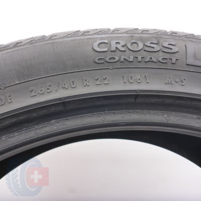 6. Opony 265/40 R22 2x CONTINENTAL 106Y CrossContact LX Sport J LR Letnie 2019/22 Jak Nowe