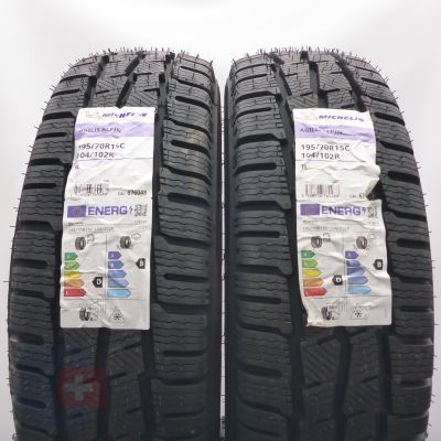 6. Opony 195/70 R15C 4x MICHELIN 104/102R Agilis Alpin Zimowe 2025 Nieużywane