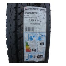 2. 1 x BRIDGESTONE 195/80 R14 C 106/104R Duravis R630 Lato 2016 
