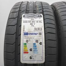 2. Opony 225/35 ZR19 2x CONTINENTAL 88Y XL ContiSportContact 5P R02 Letnie 2022 