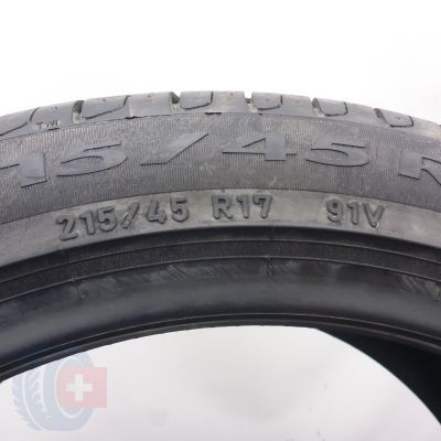 9. Opony 215/45 R17 4x PIRELLI 91V XL Cinturato P7 Letnie 2019 