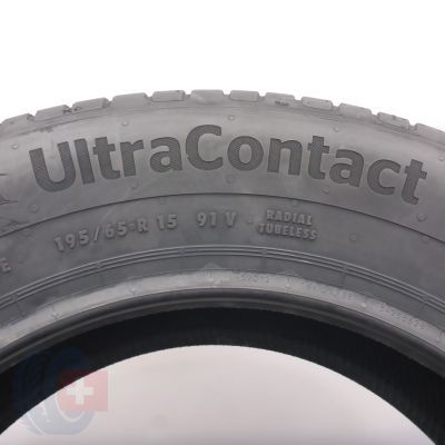 6. Opony 195/65 R15 2x CONTINENTAL 91V UltraContact Letnie 2022 