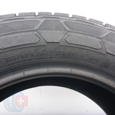 6. Opony 215/60 R16C 4x CONTINENTAL 103/101T VanContact Winter Zimowe 2019 9mm