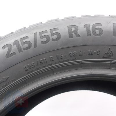 3. Opona 215/55 R16 1x CONTINENTAL 93H WinterContact TS 870 Zimowa 2022 Jak Nowa