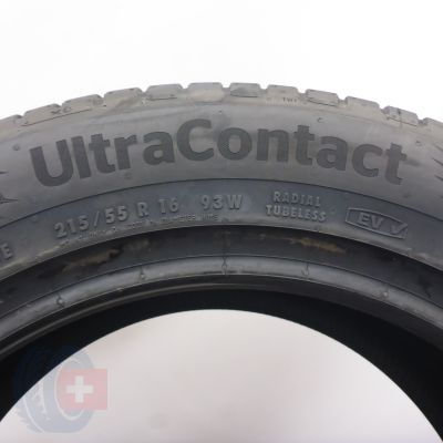 6. Opony 215/55 R16 4x CONTINENTAL 93W UltraContact Letnie 2024 