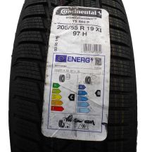 3. Opona 205/55 R19 1x CONTINENTAL 97H XL WinterContact TS850P Zimowa 2021 Jak Nowa Nieużywana