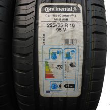 2. 2 x CONTINENTAL 225/55 R16 95V ContiEcoContact 5 SSR M0E Lato 2016
