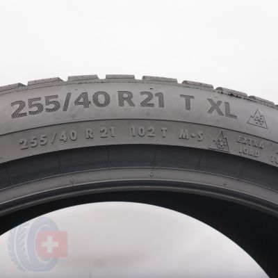 6. Opony 255/40 R21 2x CONTINENTAL 102T XL WinterContact TS 870 P Zimowa 2024 7,8mm