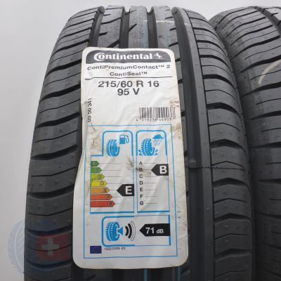 2. Opony 215/60 R16 2x CONTINENTAL 95V ContiPremiumContact 2 SEAL Letnie 2020