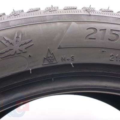 8. Opony 215/55 R17 4x MICHELIN 98V XL Alpin 5 Zimowe 2016 6,2-6,8mm