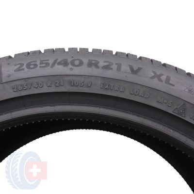 5. Opony 265/40 R21 2x CONTINENTAL 105V XL WinterContact TS860S zimowe 8mm 2019