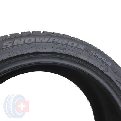 5. 1 x TOYO 215/45 R17 91H XL Snowprox S954 Zima 2018 Jak Nowa