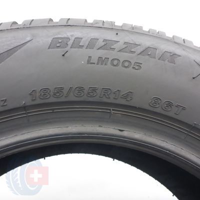 6. Opony 185/65 R14 4x BRIDGESTONE 86T XL Blizzak Lm005 Zimowe 2022 7-7,6mm
