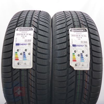 3. Opony 255/55 R19 4x CONTINENTAL 111V XL WinterContact Ts 870 P Zimowe 2023 