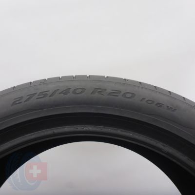 4. Opony 275/40 R20 1x PIRELLI 106W XL P Zero RFT BMW Letnie 2022 5,2mm