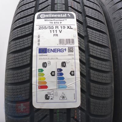 3. Opony 255/55 R19 4x CONTINENTAL 111V XL WinterContact Ts 870 P Zimowe 2023 