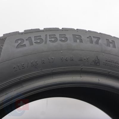 7. Opony 215/55 R17 2x CONTINENTAL 94H WinterContact TS 850 P Zimowe 2019 6,2mm