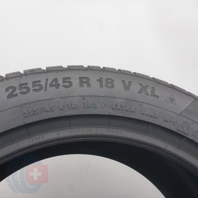 5. Opony 255/45 R18 2x CONTINENTAL 103V XL WinterContact TS 850 P Zimowe 2023