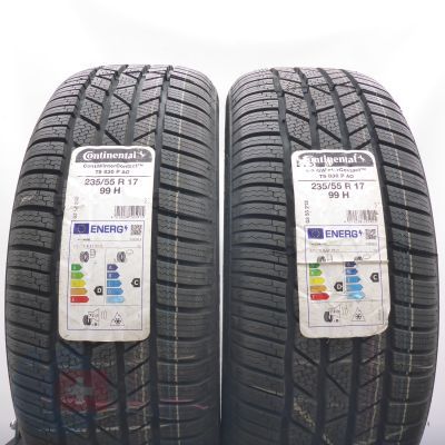 3. Opony 235/55 R17 4x CONTINENTAL 99H XL XL ContiWinterContact TS 830 P A0 Zimowe 2022