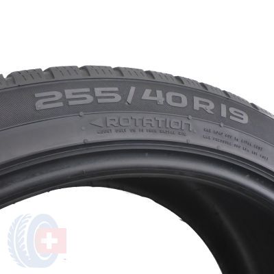 6. 2 x NOKIAN 255/40 R19 100V XL WR SnowPropf P Zima 5-6mm