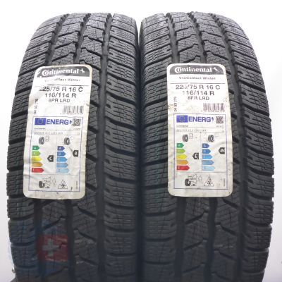 3. Opony 225/75 R16C 4x CONTINENTAL 116/114R VanContact Winter Zimowe 2022