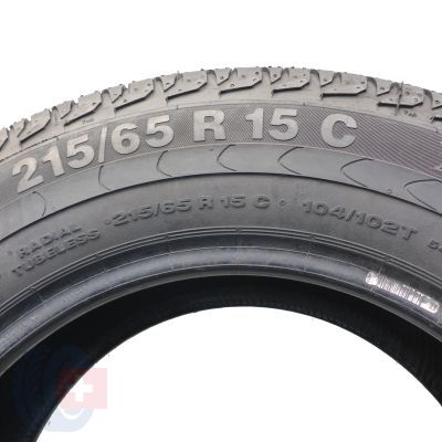5. Opony 215/65 R15C 4x CONTINENTAL 104/102T Vanco 2 Letnie 2018 Jak Nowe Nieużywane