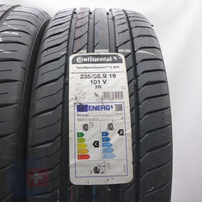 2. Opony 235/55 R19 2x CONTINENTAL 101V ContiSportContact 5 SUV Letnie 2021