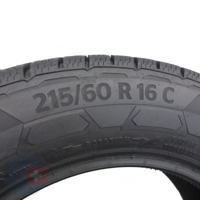 5. 2 x CONTINENTAL 215/60 R16C 103/101T VanContact Winter Zima 2015/16 7,8-8mm