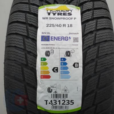 3. Opony 225/40 R18 2x NOKIAN 92V XL WR Snowproof P Zimowe 2026 