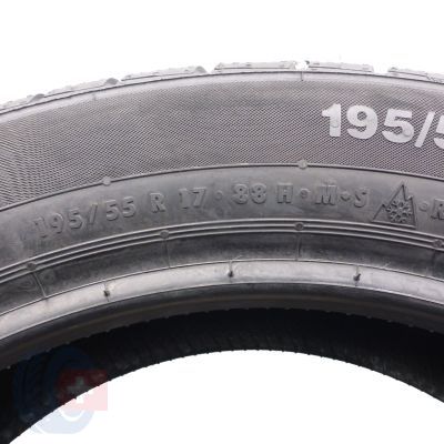 5. Opony 195/55 R17 4x CONTINENTAL 88H ContiWinterContact TS830P BMW Zimowe 2021 Jak Nowe Nieużywane