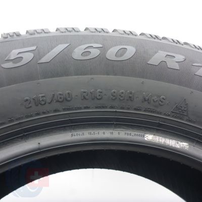 6. Opony 215/60 R16 2x PIRELLI 99H XL Winter 2 Cintrurato Zimowe 2024 6,5mm