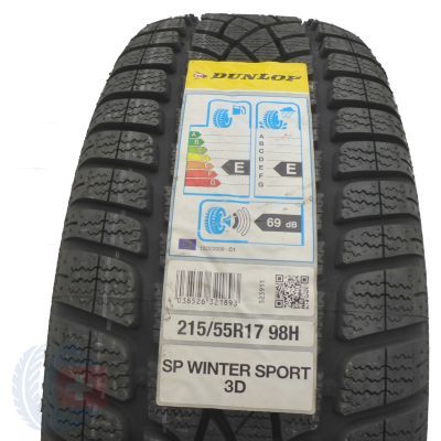 1 x DUNLOP 215/55 R17 98H XL SP Winter Sport 3D A0 Zima 2017