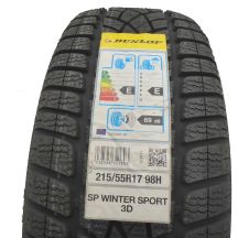 1 x DUNLOP 215/55 R17 98H XL SP Winter Sport 3D A0 Zima 2017