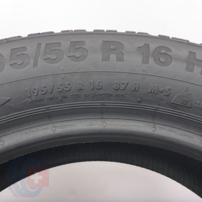 6. Opona 195/55 R16 1x CONTINENTAL 87H ContiWinterContact TS 850 Zimowa 2015 8mm