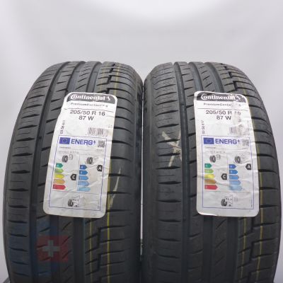 3. Opony 205/50 R16 4x CONTINENTAL 87W  PremiumContact 6 2019/22 Letnie 