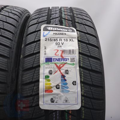 3. Opony 215/45 R18 2x BARUM 93V XL Polaris 5 Zimowe 2022