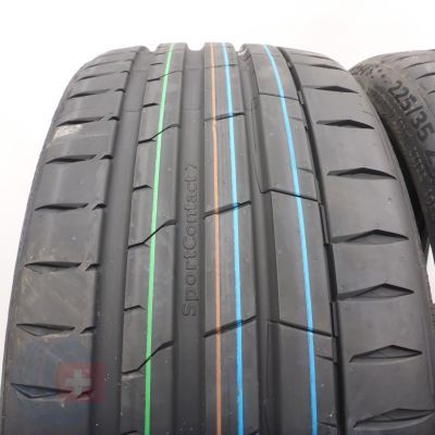 2. Opony 225/35 R19 2x CONTINENTAL 88Y XL SportContact 7 Letnie 2022 Nieużywane