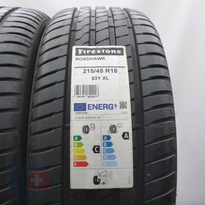 2. Opony 215/45 R18 2x FIRESTONE 93Y XL Roadhawk Letnie 2022 