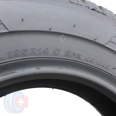 6. 4 x BRIDGESTONE 195/80 R14C 106/104R Duravis R630 Lato 2017/18 9-9,5mm Jak Nowe