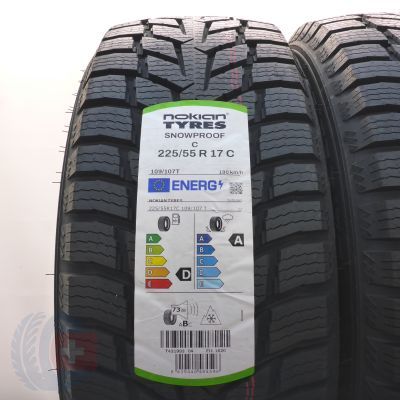2. Opony 225/55 R17C 2x NOKIAN 109/107T SnowProof C Zimowe 2025 