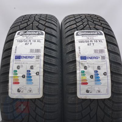 4. Opony 185/55 R16 4x CONTINENTAL 87T XL WinterContact TS 870 Zimowe 2022