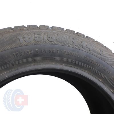 6. 4 x BARUM 185/55 R14 80T Polaris 3 Zima 2014 Nieużywane 